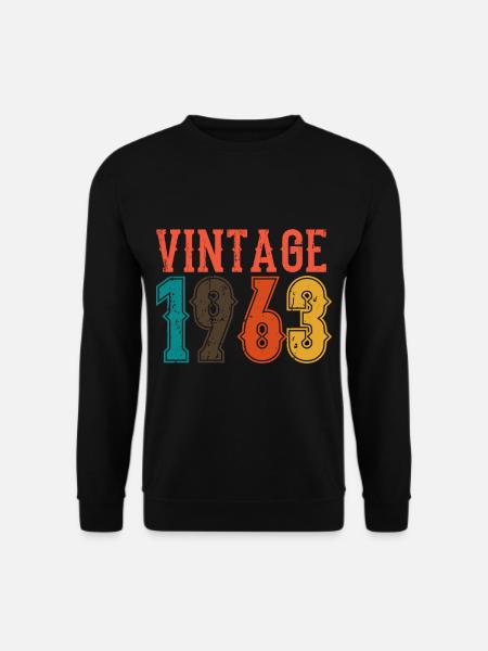 Birthday Papa Vintage 1963 - Unisex Sweatshirt - black
