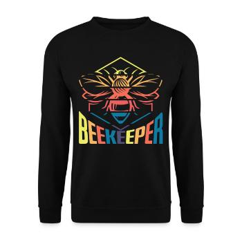 Beekeeper Retro Colors - Unisex Sweatshirt - black - Front - Alina (178cm) & Michal (187cm)