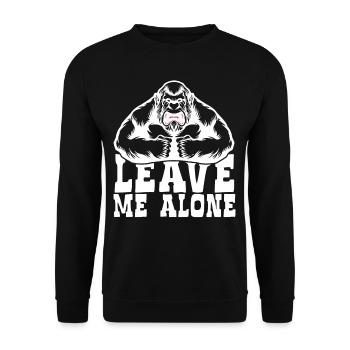 Bigfoot Leave Me Alone - Unisex Sweatshirt - black - Front - Alina (178cm) & Michal (187cm)