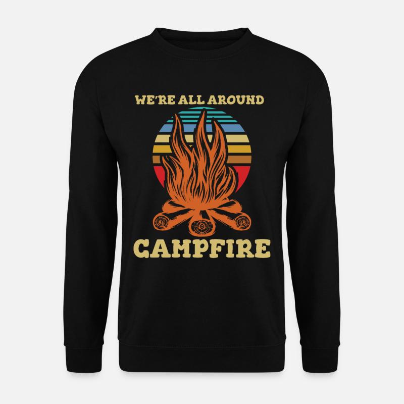Were All Around Campfire - Unisex Sweatshirt - black