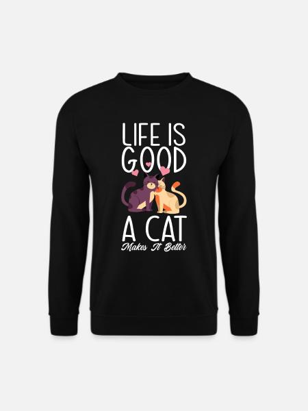 Cat Life Pet - Unisex Sweatshirt - black