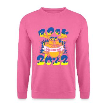 Rock For Ukraine 2022 Percussion Instrument - Unisex Sweatshirt - pink - Front