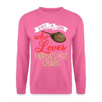 Crabe en fer à cheval Crabe en fer à cheval Crabes des Moluques - Sweat-shirt Unisexe - rose - Devant