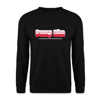 Journée internationale de la femme Dump Him Vintage 70s - Sweat-shirt Unisexe - noir - Devant - Alina (178cm) & Michal (187cm)