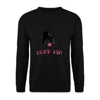 Journée internationale de la femme Jetez-le Silhouette de femme - Sweat-shirt Unisexe - noir - Devant - Alina (178cm) & Michal (187cm)
