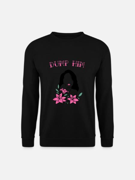 Weltfrauentag Dump Him Frauen Silhouette - Unisex Pullover - Schwarz
