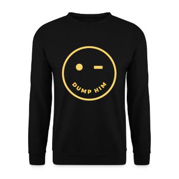 Journée internationale de la femme Jetez-le et souriez - Sweat-shirt Unisexe - noir - Devant - Alina (178cm) & Michal (187cm)