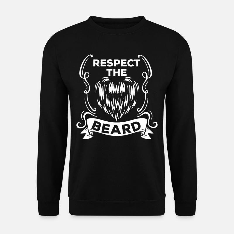 Respect The Beard - Unisex Sweatshirt - black