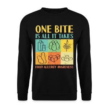 No Nuts Allowed Give Me Chocolate Awareness - Unisex Sweatshirt - black - Front - Alina (178cm) & Michal (187cm)
