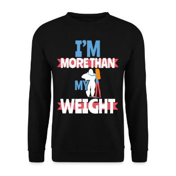 Winning The Fight Against Anorexia - Unisex Sweatshirt - black - Front - Alina (178cm) & Michal (187cm)