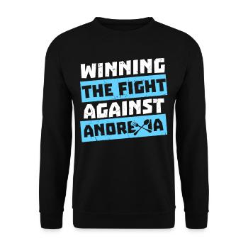 Anorexia Illness Of The Mind - Unisex Sweatshirt - black - Front - Alina (178cm) & Michal (187cm)