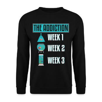 The Addiction Of Aquariums - Unisex Sweatshirt - black - Front - Alina (178cm) & Michal (187cm)