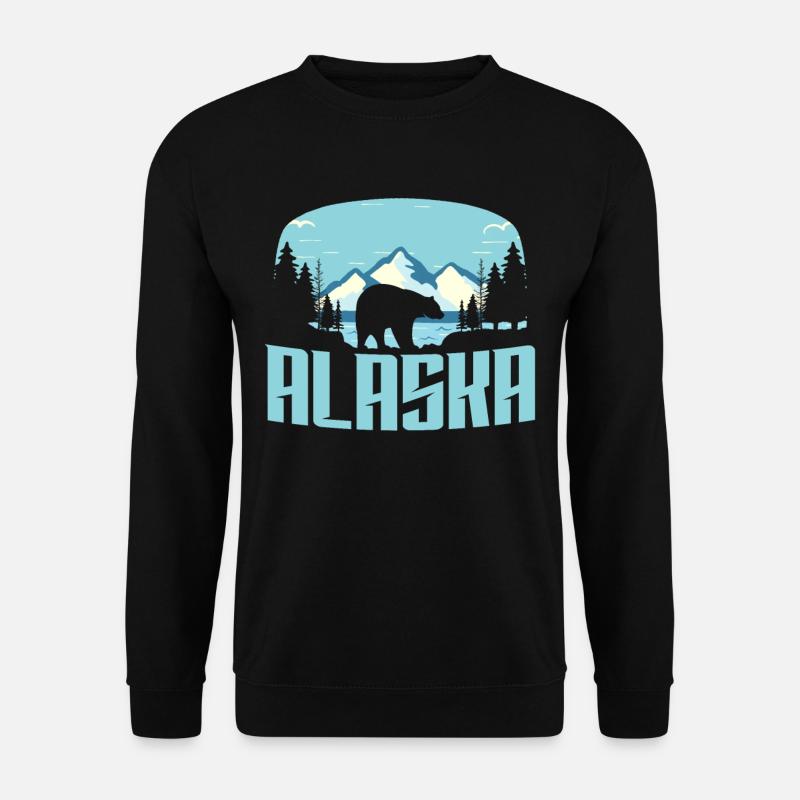 Alaska Forest Mountains - Unisex Sweatshirt - black