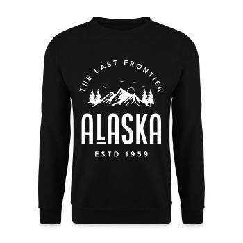 Montagnes de l’Alaska - Sweat-shirt Unisexe - noir - Devant - Alina (178cm) & Michal (187cm)