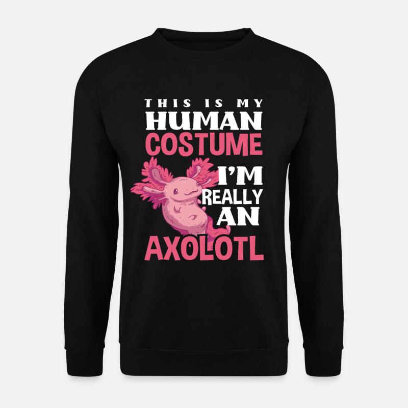 Axolotl Costume - Unisex Sweatshirt - black