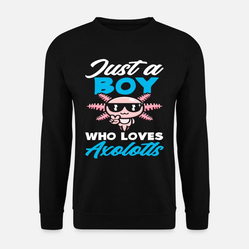Axolotl Garçon - Sweat-shirt Unisexe - noir