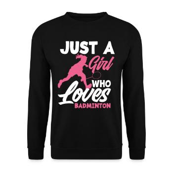 Badminton Filles - Sweat-shirt Unisexe - noir - Devant - Alina (178cm) & Michal (187cm)
