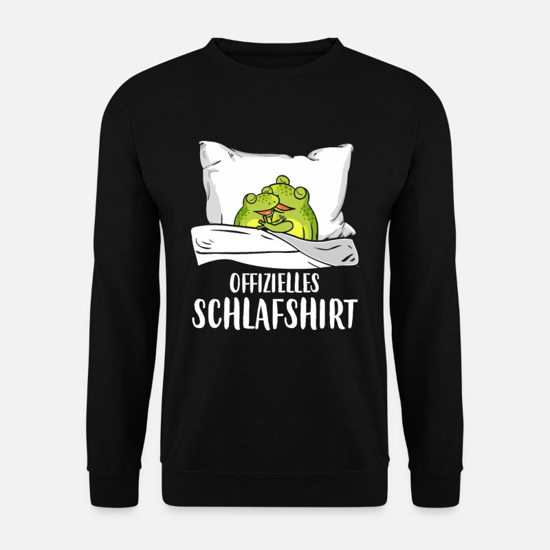 Offizielles Schlafshirt Frosch Schlafanzug - Unisex Pullover - Schwarz