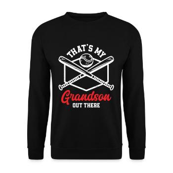 Baseball Grandchildren - Unisex Sweatshirt - black - Front - Alina (178cm) & Michal (187cm)
