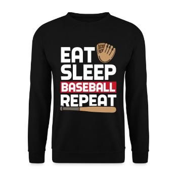 Cadeau Baseball Sports Passion - Sweat-shirt Unisexe - noir - Devant - Alina (178cm) & Michal (187cm)