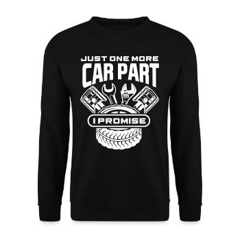 Pièces de mécanique automobile - Sweat-shirt Unisexe - noir - Devant - Alina (178cm) & Michal (187cm)