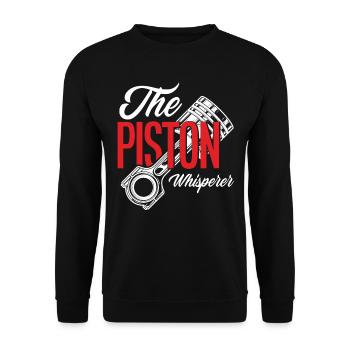 Mécanicien automobile Piston Whisperer - Sweat-shirt Unisexe - noir - Devant - Alina (178cm) & Michal (187cm)