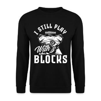 Moteurs de mécanicien automobile - Sweat-shirt Unisexe - noir - Devant - Alina (178cm) & Michal (187cm)