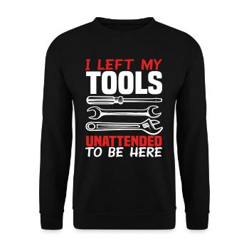 Outils de mécanique automobile - Sweat-shirt Unisexe - noir - Devant - Alina (178cm) & Michal (187cm)