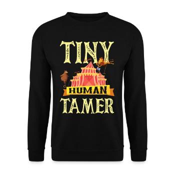 Parents Family Circus Children's Birthday Party - Unisex Sweatshirt - black - Front - Alina (178cm) & Michal (187cm)
