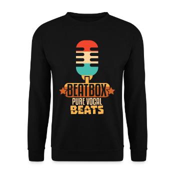Beatbox Pure Vocal Beats - Unisex Sweatshirt - black - Front - Alina (178cm) & Michal (187cm)