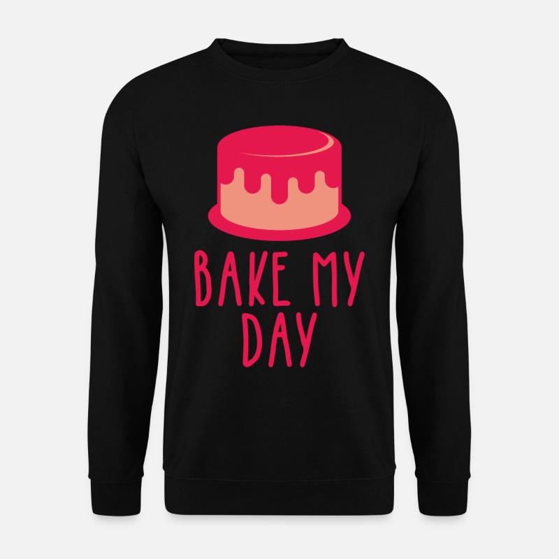 Bake Cake Bake My Day - Unisex Sweatshirt - black