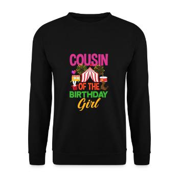 Fille d'anniversaire pour enfants Cousin Circus - Sweat-shirt Unisexe - noir - Devant - Alina (178cm) & Michal (187cm)