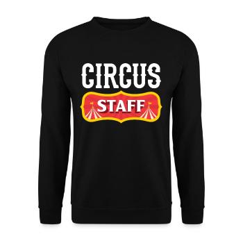 Zirkus Eltern Familie Kindergeburtstag Karneval - Unisex Pullover - Schwarz - Vorne - Alina (178cm) & Michal (187cm)