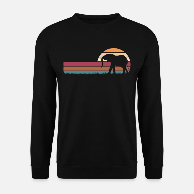 Elephant - Unisex Sweatshirt - black