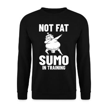 Sumo Ringen Ringkamp Ringersport Mawashi - Unisex Pullover - Schwarz - Vorne - Alina (178cm) & Michal (187cm)
