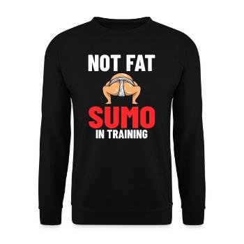 Sumo Ringen Ringkamp Ringersport Mawashi - Unisex Pullover - Schwarz - Vorne - Alina (178cm) & Michal (187cm)