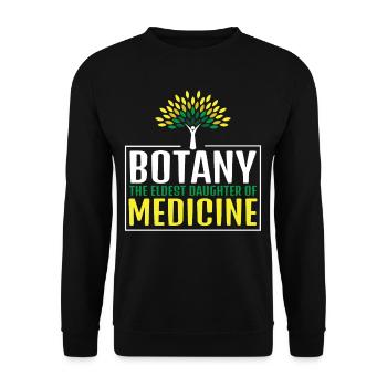 Botany The Eldest Daughter Of Medicine - Unisex Sweatshirt - black - Front - Alina (178cm) & Michal (187cm)