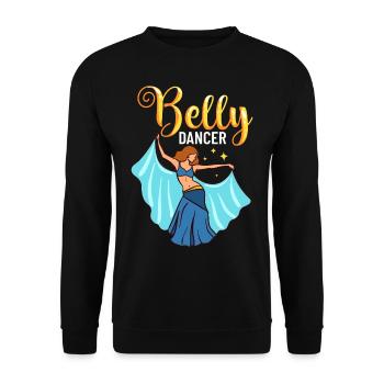 Danse du ventre Danse orientale Musique Danseur - Sweat-shirt Unisexe - noir - Devant - Alina (178cm) & Michal (187cm)