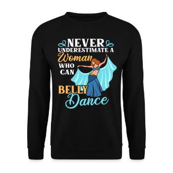 Danse du ventre Danse orientale Musique Danseur - Sweat-shirt Unisexe - noir - Devant - Alina (178cm) & Michal (187cm)
