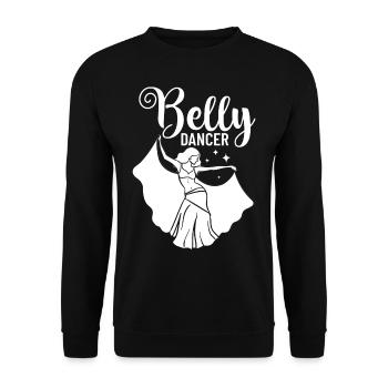 Danse du ventre Danse orientale Musique Danseur - Sweat-shirt Unisexe - noir - Devant - Alina (178cm) & Michal (187cm)
