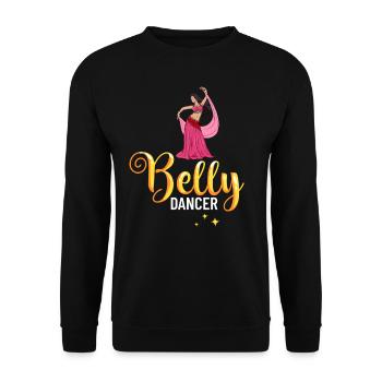 Danse du ventre Danse orientale Musique Danseur - Sweat-shirt Unisexe - noir - Devant - Alina (178cm) & Michal (187cm)