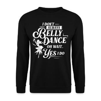 Danse du ventre Danse orientale Musique Danseur - Sweat-shirt Unisexe - noir - Devant - Alina (178cm) & Michal (187cm)