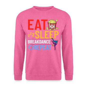 Breakdance Musique Breaking BBoy Bgirl - Sweat-shirt Unisexe - rose - Devant