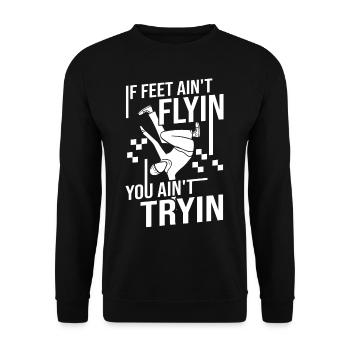 Breakdance Musik Breaking BBoy Bgirl - Unisex Pullover - Schwarz - Vorne - Alina (178cm) & Michal (187cm)