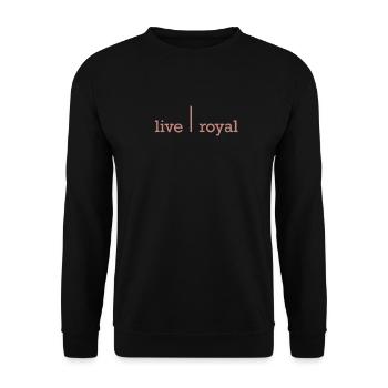 Live Royal Live | Royal - Sweat-shirt Unisexe - noir - Devant - Alina (178cm) & Michal (187cm)