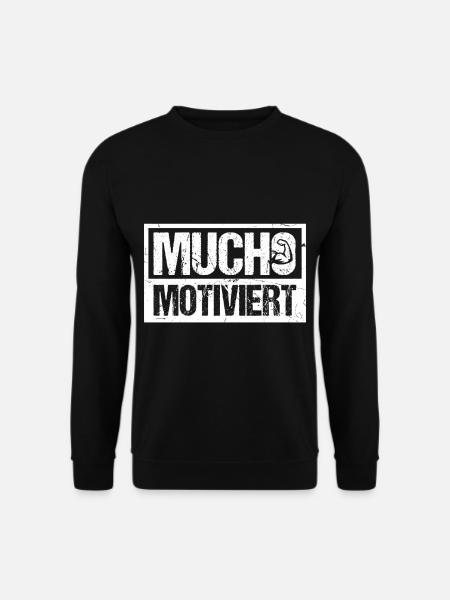 Fitness Motivation Spruch Mucho Motiviert - Unisex Pullover - Schwarz