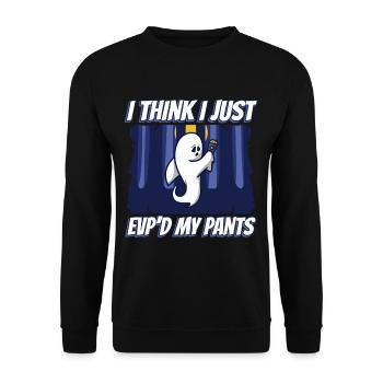 I Think I Just EVP'd My Pants - Unisex Sweatshirt - black - Front - Alina (178cm) & Michal (187cm)