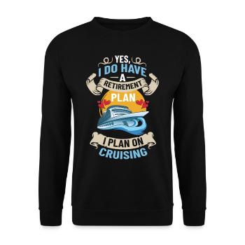 Kreuzfahrtschiff Reise Kreuzfahrt Kreuzfahrtreise - Unisex Pullover - Schwarz - Vorne - Alina (178cm) & Michal (187cm)
