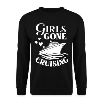 Kreuzfahrtschiff Reise Kreuzfahrt Kreuzfahrtreise - Unisex Pullover - Schwarz - Vorne - Alina (178cm) & Michal (187cm)