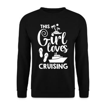 Kreuzfahrtschiff Reise Kreuzfahrt Kreuzfahrtreise - Unisex Pullover - Schwarz - Vorne - Alina (178cm) & Michal (187cm)